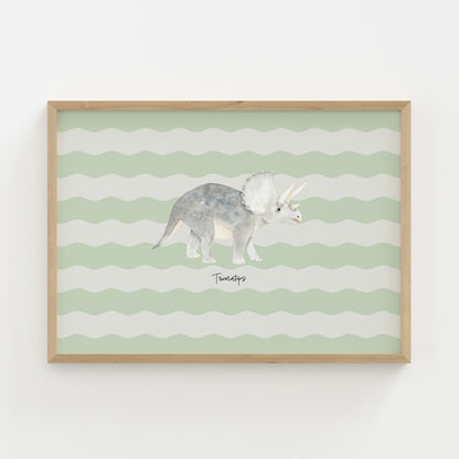 Triceratops - Wavy Stripes