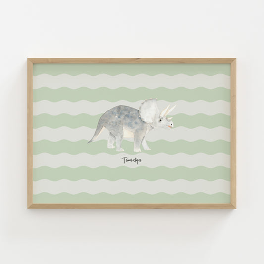 Triceratops - Wavy Stripes